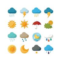 Weather Icon Set Collection for Websites and Mobile Applications vector