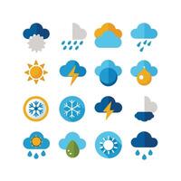 Weather Icon Set Collection for Websites and Mobile Applications vector
