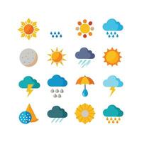 Weather Icon Set Collection for Websites and Mobile Applications vector