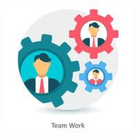 Teamwork and unity icon concept vector