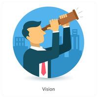 Vision and view icon concept vector