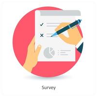 Survey and poll icon concept vector