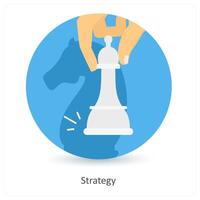 Strategy and control icon concept vector