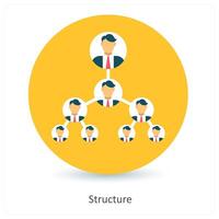 Structure and framework icon concept vector