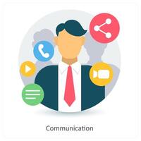 Communication and conversation icon concept vector
