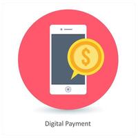 Digital Payment and wallet icon concept vector