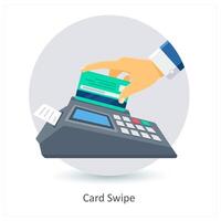 Card Swipe and credit icon concept vector