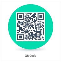 QR Code and scan icon concept vector
