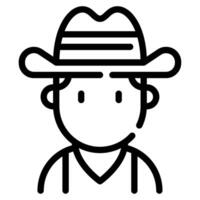 Cowboy icon for web, app, infographic, etc vector
