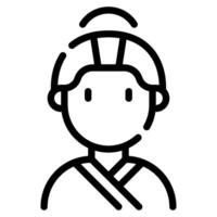 Geisha icon for web, app, infographic, etc vector