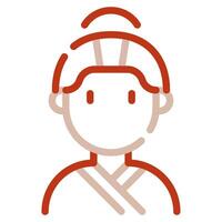 Geisha icon for web, app, infographic, etc vector