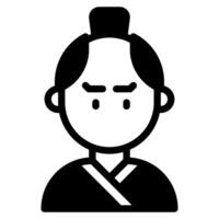 samurai icon for web, app, infographic, etc vector