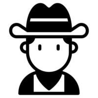 Cowboy icon for web, app, infographic, etc vector