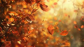 A leafy tree with many leaves falling from it photo