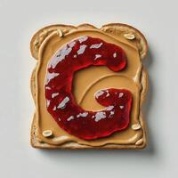 Peanut Butter and Jelly Typeface, Letter G photo