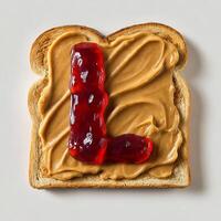 Peanut Butter and Jelly Typeface, Letter L photo