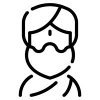 Swami icon for web, app, infographic, etc vector