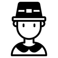 Pilgrim icon for web, app, infographic, etc vector