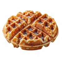 Belgian waffles on transparent background png