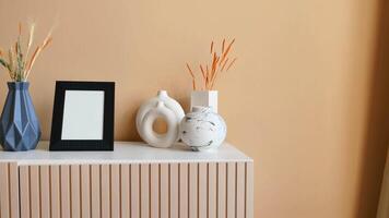 empty photo frame on table video