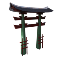 3d render torii six with background transparent png