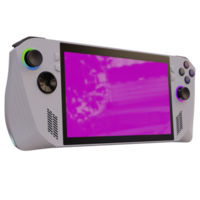3d render gaming console with transparent background png