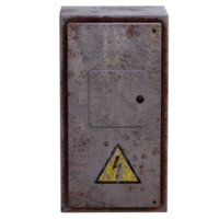 3d render electric panel box with transparent background png