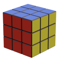 3d render Magia cubo com transparente fundo png