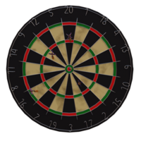 3d render dart board with transparent background png