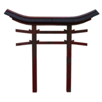 3d render torii one with transparent background png