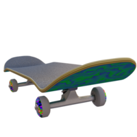 3d render Skateboard with transparent background png