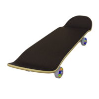 3d render Skateboard with transparent background png
