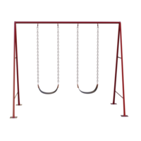 3d render swing with transparent background png