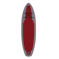 3d render sup stand up paddle board with transparent background png