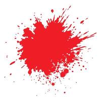 White background with a Red ink splatter vector