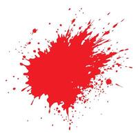 White background with a Red ink splatter vector