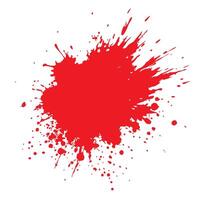 White background with a Red ink splatter vector