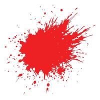 White background with a Red ink splatter vector