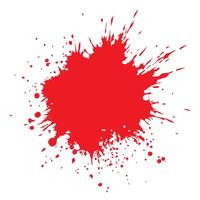 White background with a Red ink splatter vector