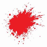 White background with a Red ink splatter vector