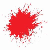 White background with a Red ink splatter vector