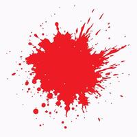 White background with a Red ink splatter vector
