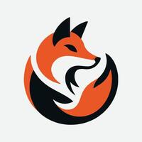 Elegant Fox Silhouette Logo, A Perfect Blend of Style and Simplicity vector