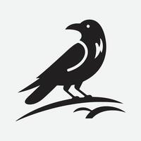 Majestic Crow Silhouette, The Symbol of Mystery and Elegance vector
