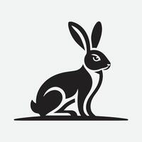 Majestic Hare Silhouette, Capturing the Elegance of Nature's Swift Shadow vector