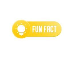 Fun fact icon, design vector