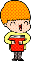 happy cartoon boy drawing png