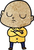 cartoon bald man drawing png