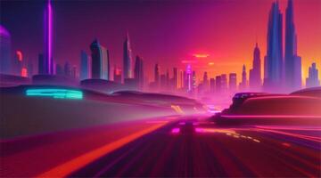 Explore the future in vibrant cityscapes. Discover the cities of the future with advanced technology and neon lights. Immerse yourself in a high-tech metropolis where urban innovation and cutting-edge video