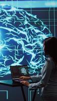 vertical ai especialista avaliações dados gráficos, enfatizando importância do dados dirigido decisão fazer dentro tecnologia indústria. engenheiro em desenvolvimento Inovativa artificial inteligência soluções para comece, Câmera b video